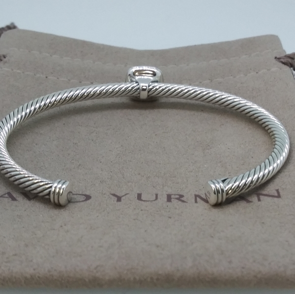 David Yurman 4mm Noblesse Bracelet Citrine Diamond - Picture 3 of 6